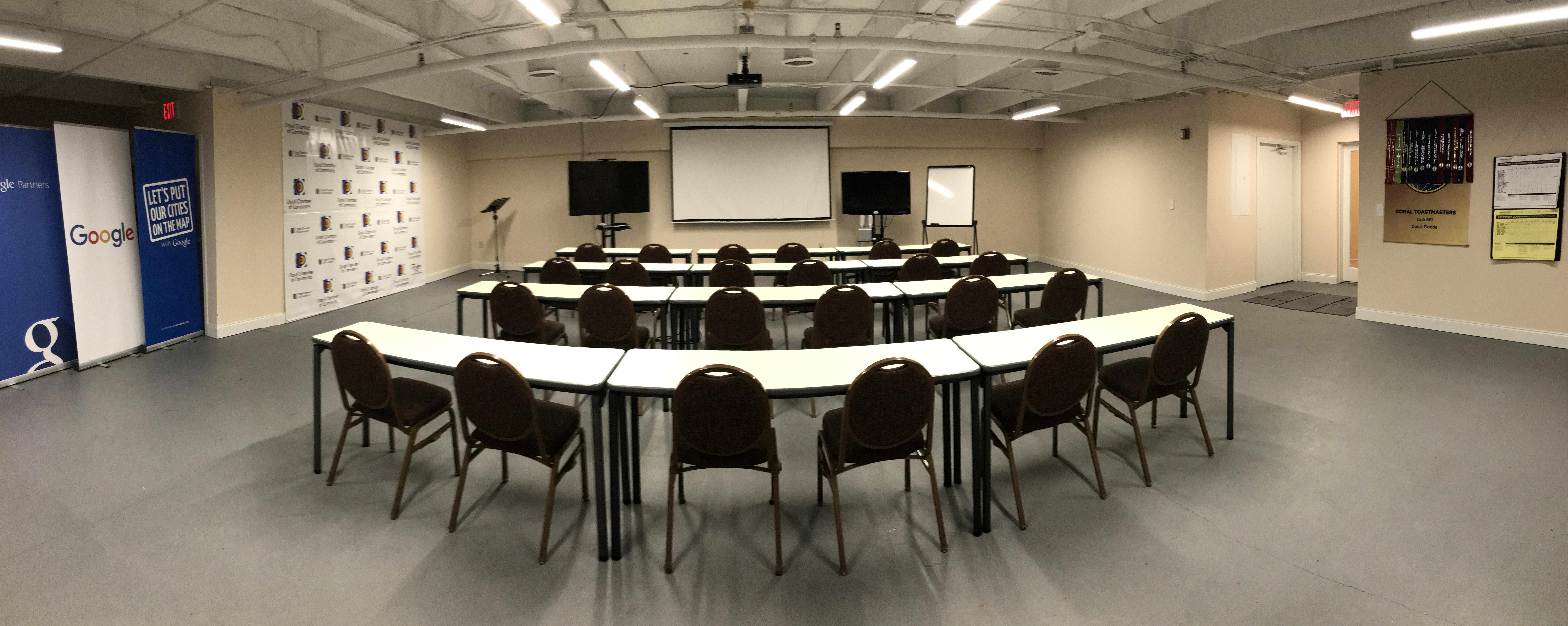 Doral Chamber of Commerce introduces it's own training room for rental.
