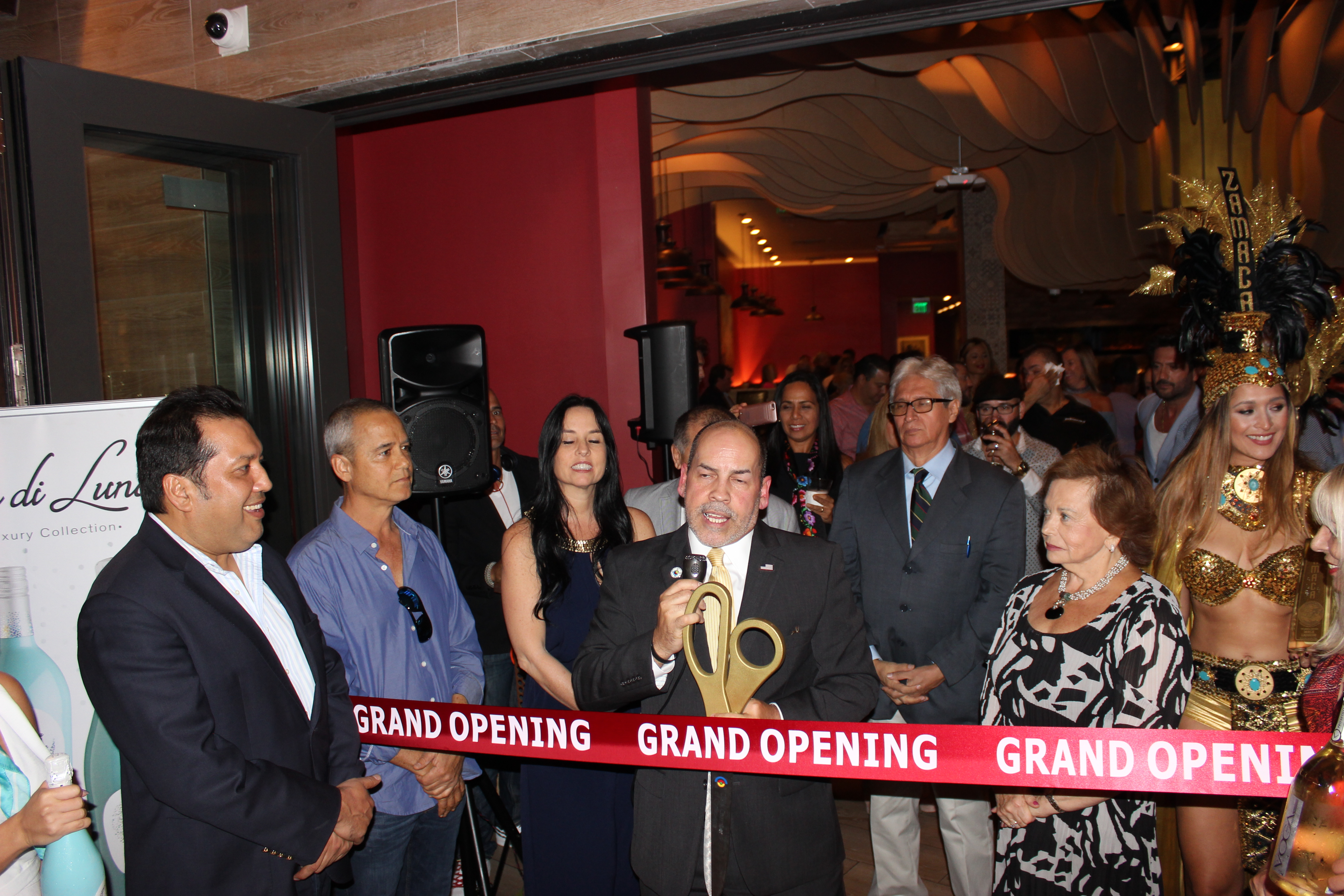 El Gran Inka Grand Opening ribbon cutting by the Doral Chamber of Commerce.
