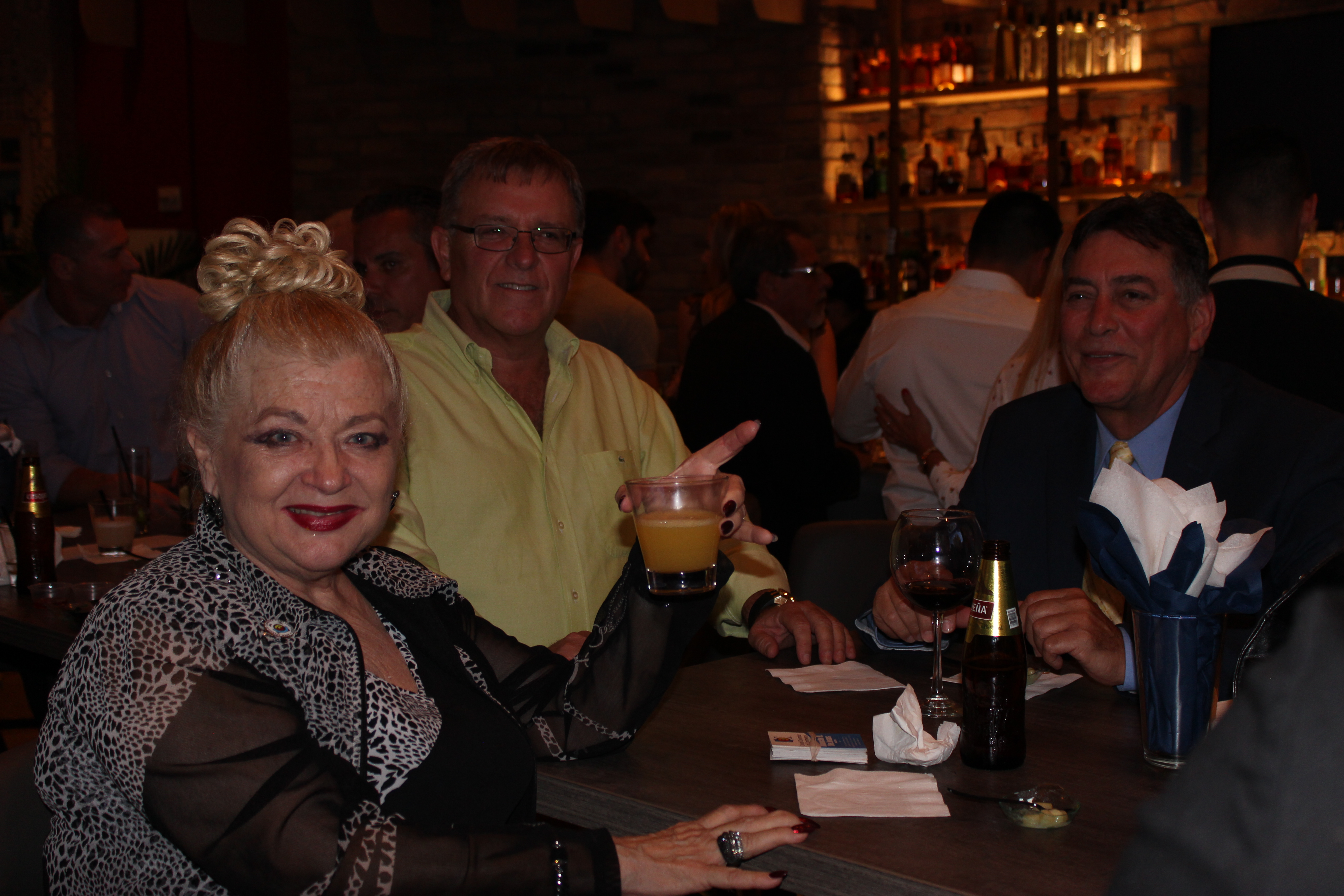Fellow members having drinks in El Gran Inka Grand Opening.