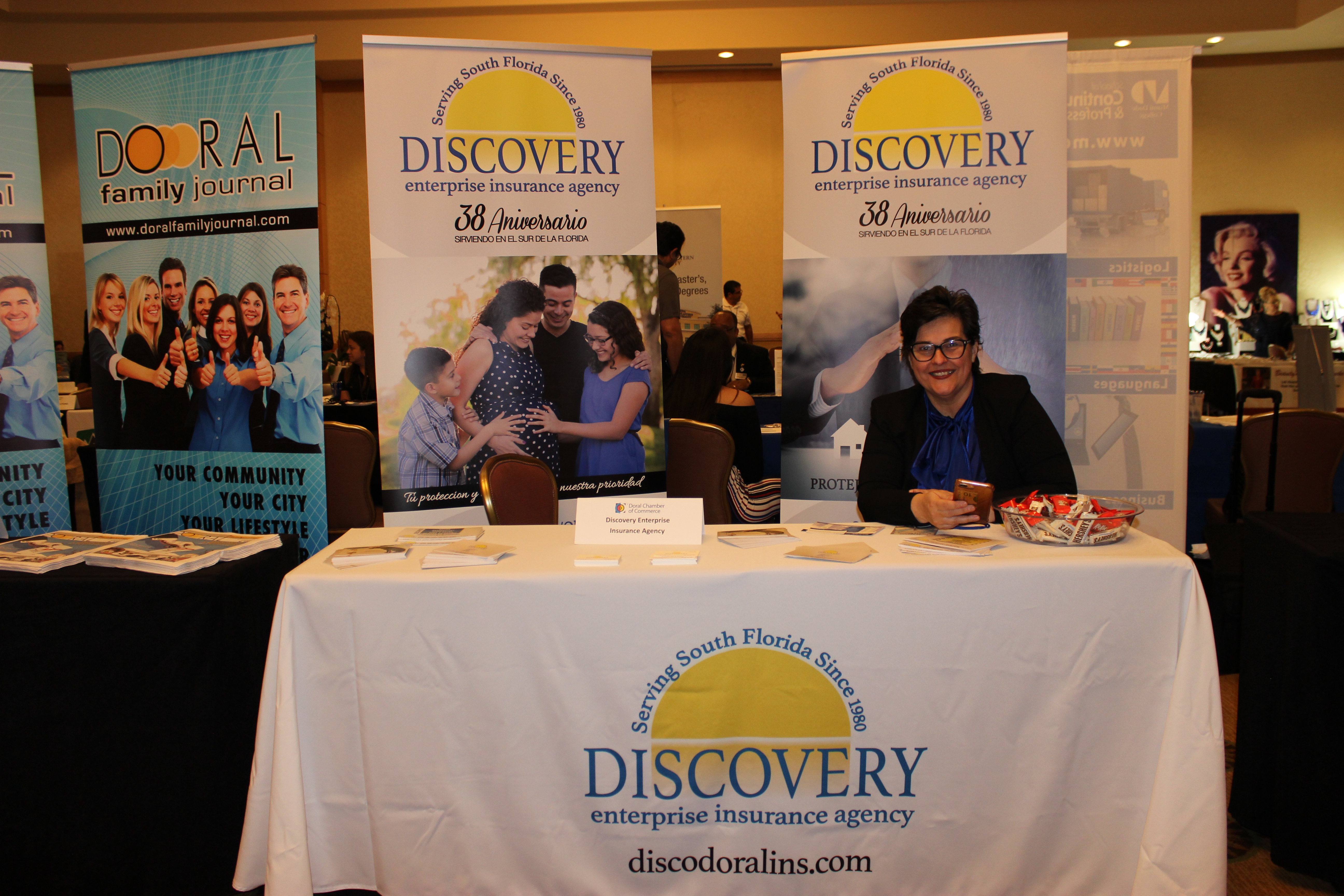 Discovery Enterprise Insurance Agency representing business in ExpoMiami 2018 hosted by Doral Chamber of Commerce.