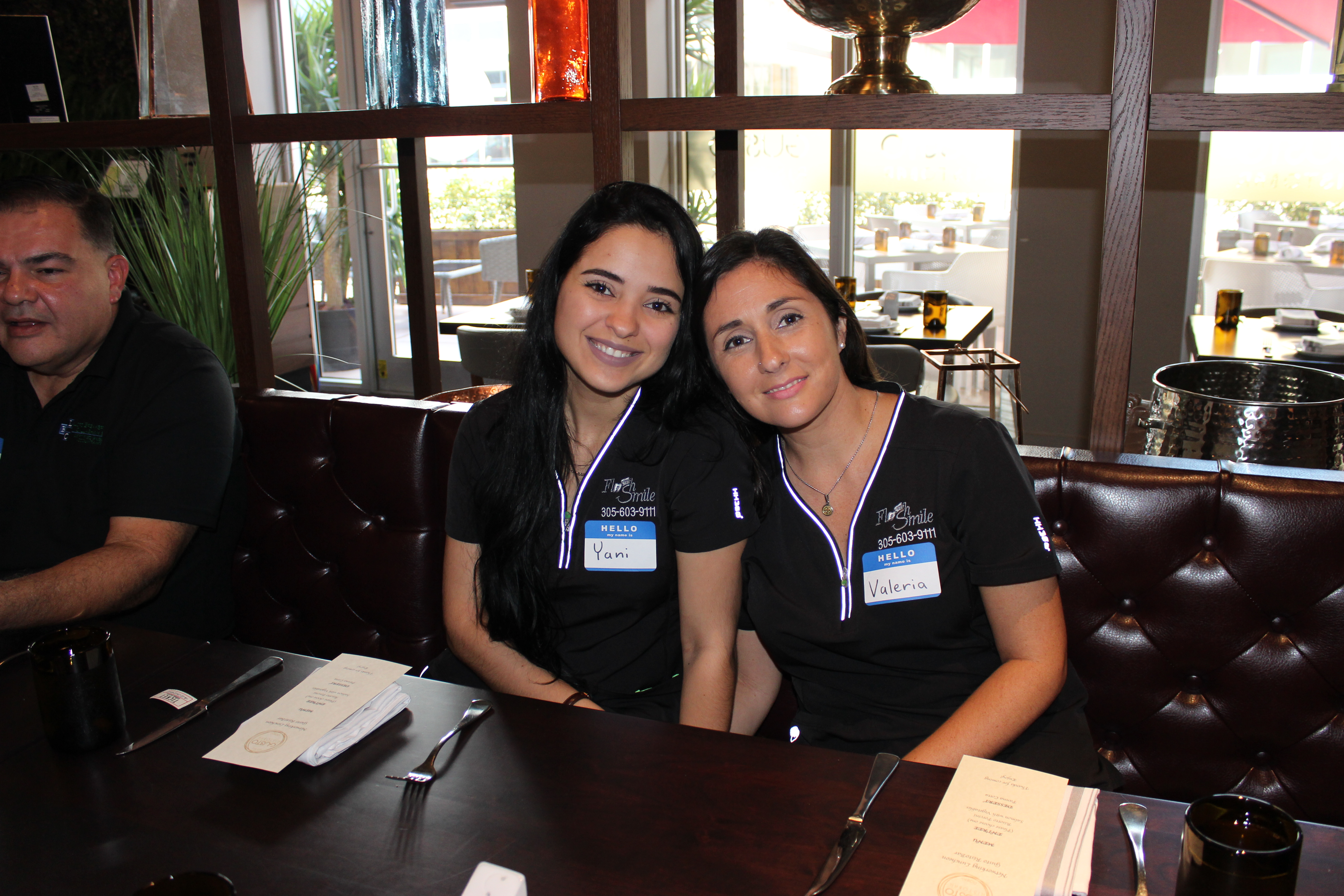 Doral Chamber of Commerce introduces Flash Smile Dental workers in Gusto Ristobar Luncheon.