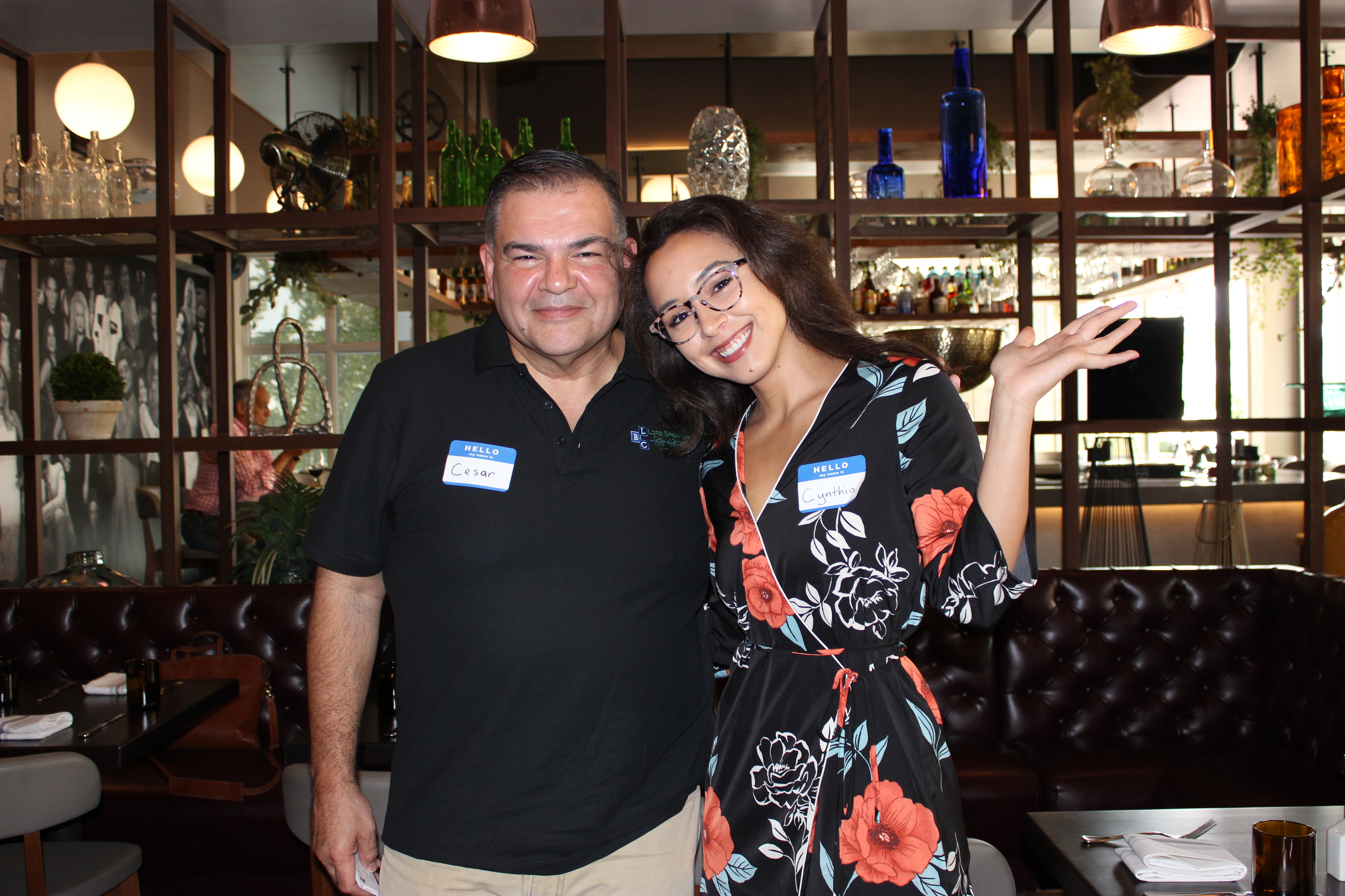 Doral Chamber of Commerce introduces Cesar and Cynthia in Gusto Ristobar Luncheon.