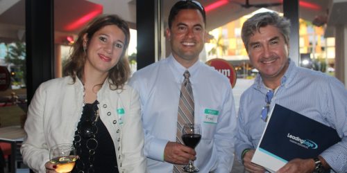 Group Photo in Doral Chamber of Commerce event, Kings Bowl Business Networking.