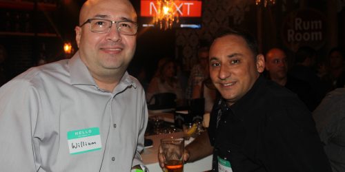 Philip and William, members of the Doral Chamber of Commerce in King's Bowl Business Networking.