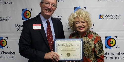 Doral Chamber of Commerce introduces Circle of Success event, photo with Blanche de Jesus.