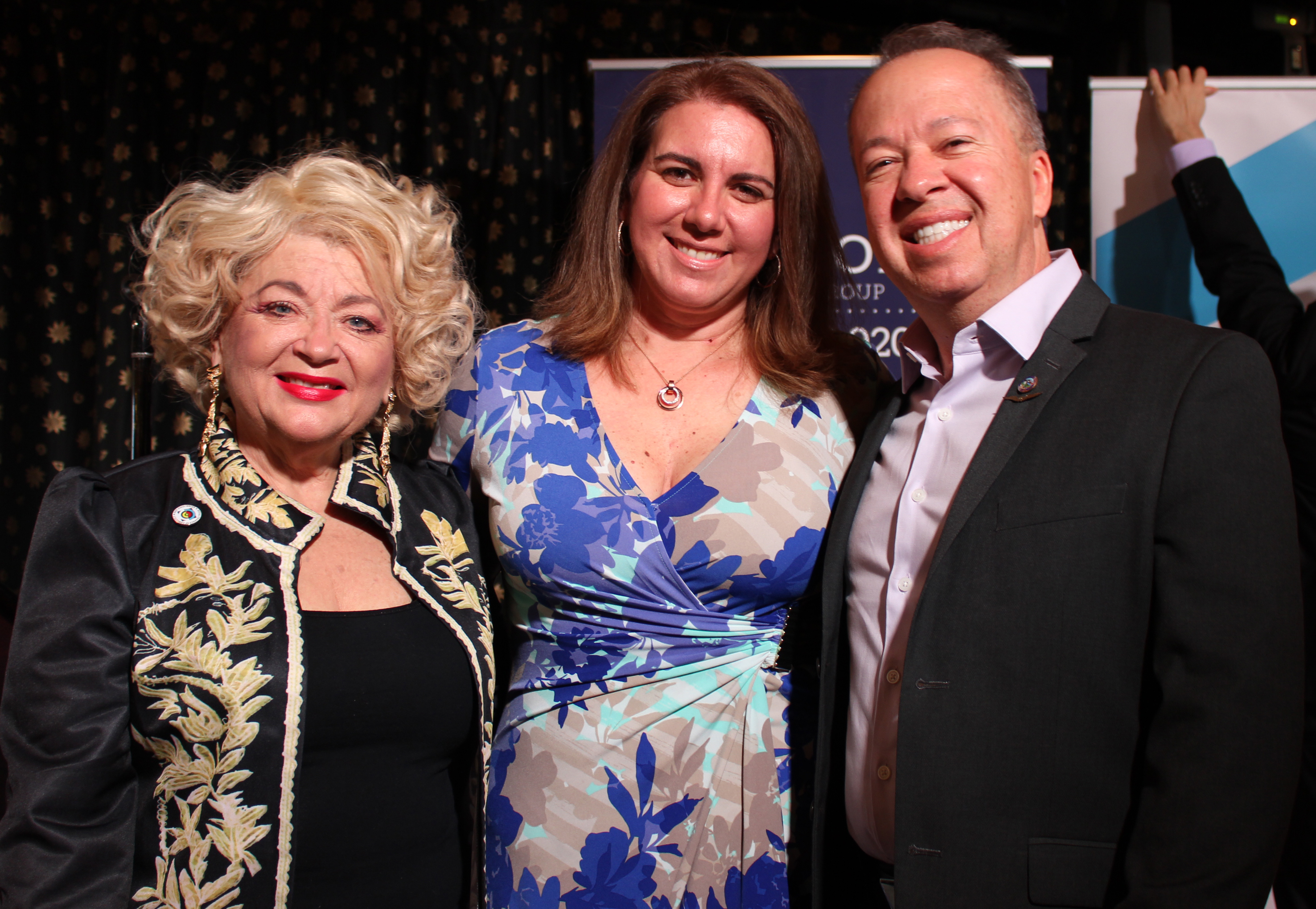 Doral Chamber of Commerce Carnival Cruise Luncheon 2019, Networking Event in Miami, Florida. Group photo with Blanche De Jesus.