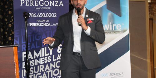 Doral Chamber of Commerce Carnival Cruise Luncheon 2019, Networking Event in Miami, Florida. Carnival Cruise Victory Host speaking about the future of the ship.
