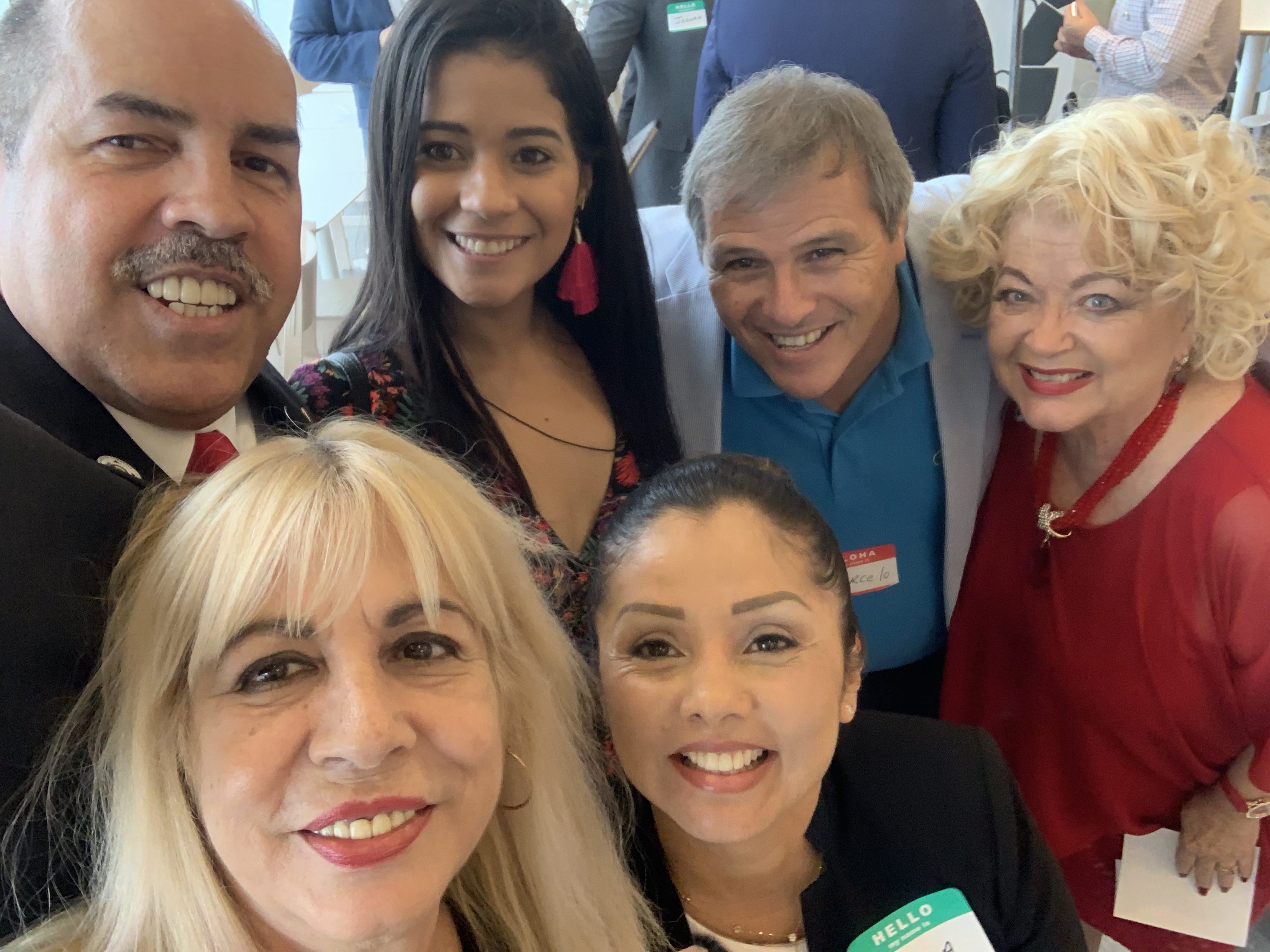 Doral Chamber of Commerce IKEA Speed Networking Event, selfie group photo with DCC Members at the IKEA event.