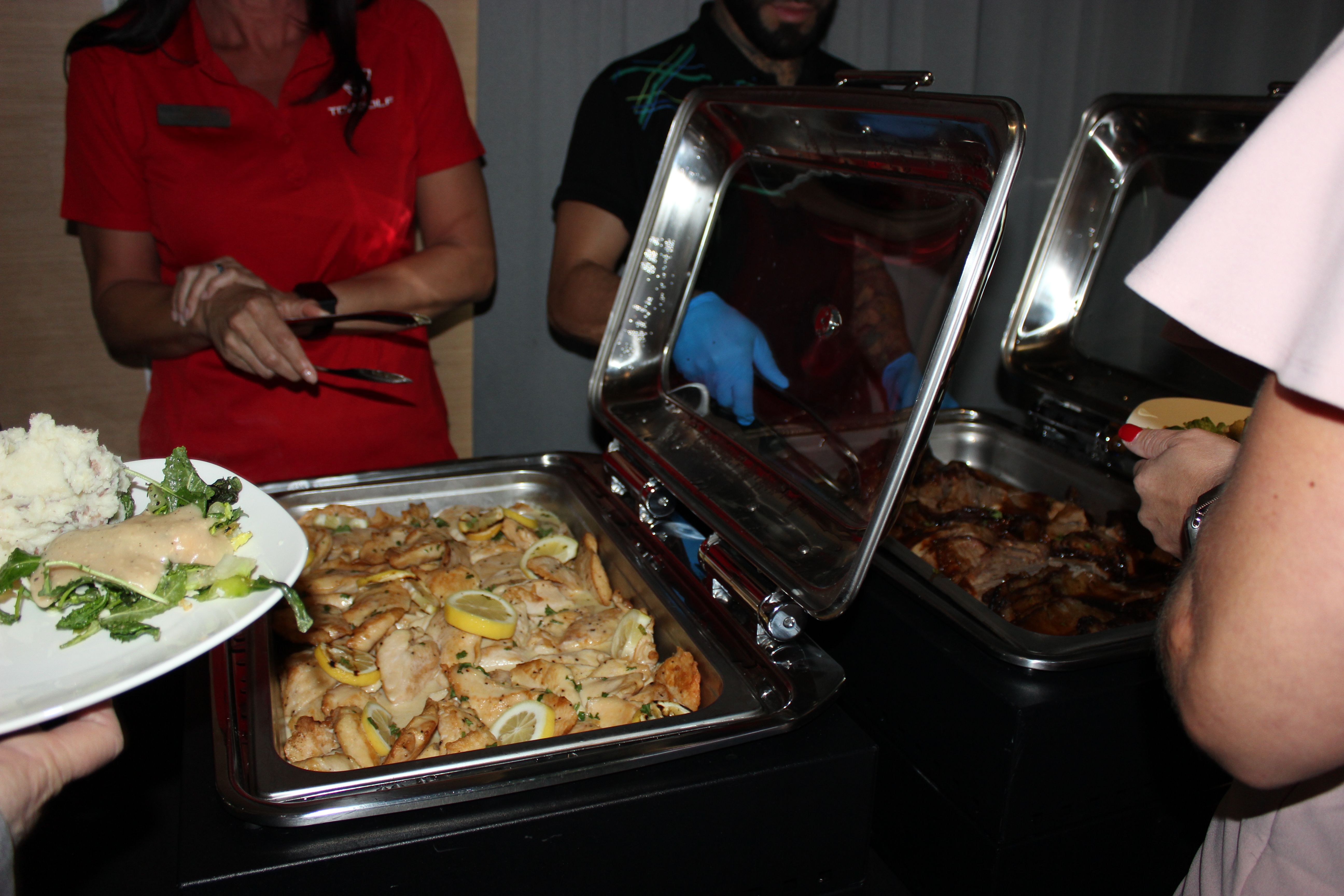 Doral Chamber of Commerce introduces delicious food from Topgolf Doral Networking Luncheon Event.