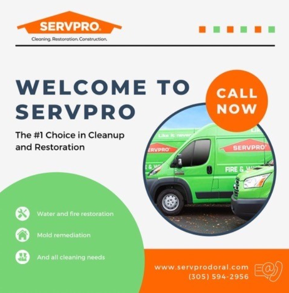 Servpro of Doral The #1 Choice in Cleanup and Restoration