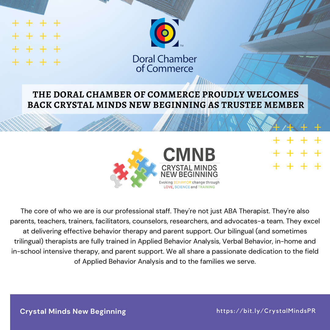 The Doral Chamber of Commerce Proudly Welcomes Back Crystal Minds New Beginning as Trustee Member