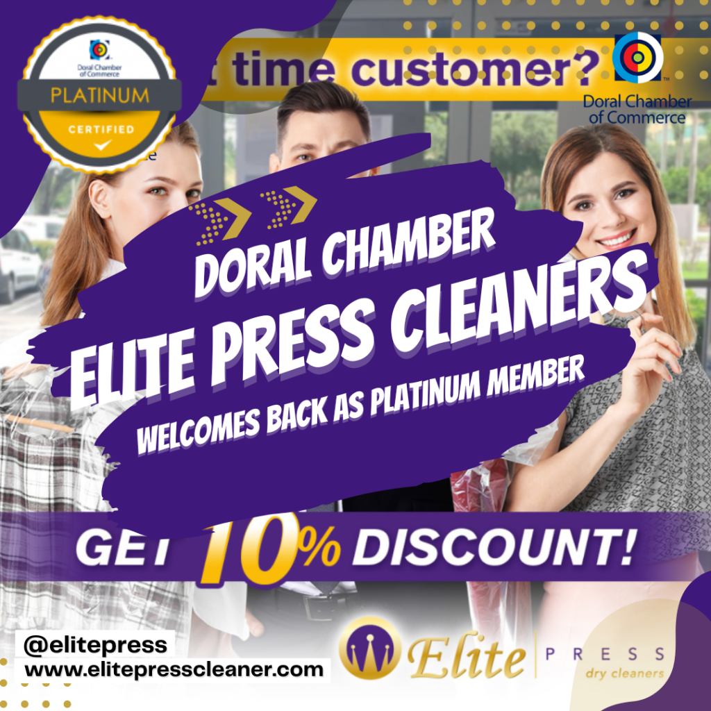doral chamber welcomes elite press cleaners