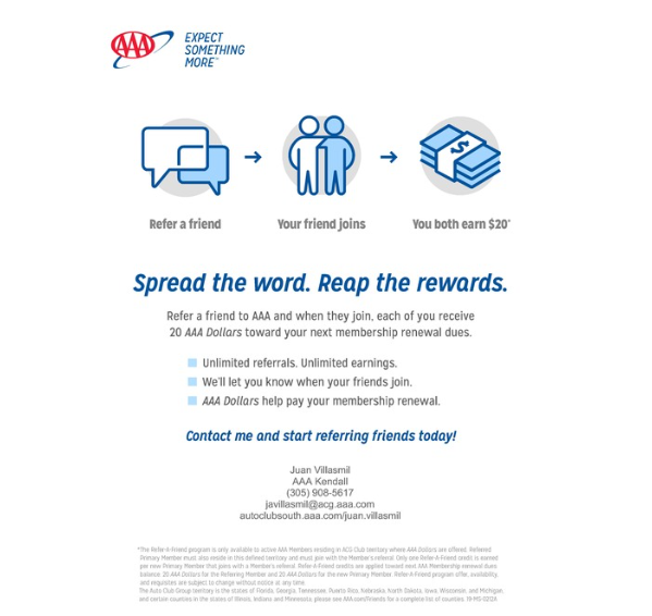 Spread the word and reap the rewards with AAA Refer a friend program