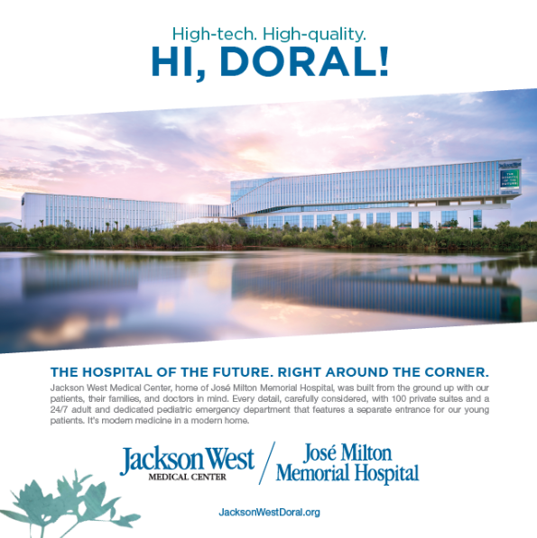 Jackson West Medical Center, home of José Milton Memorial Hospital, was built from the ground up with our patients, their families, and doctors in mind.