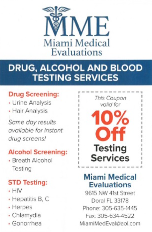 Searching for Immigration Exams? Lab Testing? Look no further than Miami Medical Evaluations!