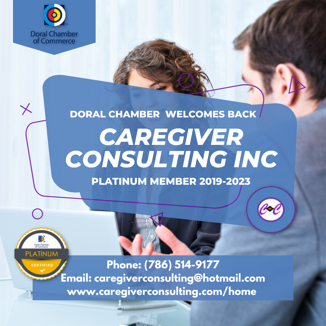 The Doral Chamber proudly Welcomes back Caregiver Consulting Inc as Platinum imaage on DCC Website