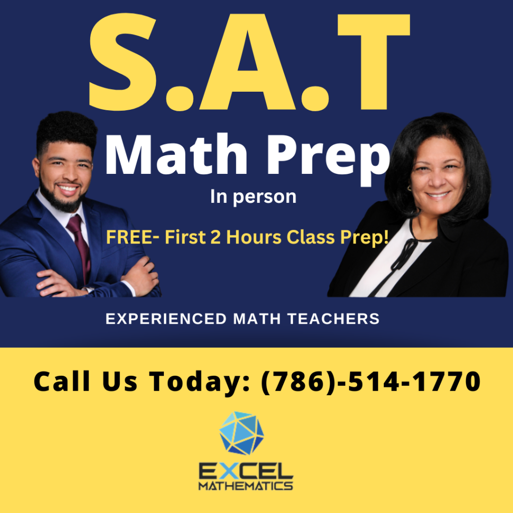 SAT Math Preparation - Excel Mathematics Miami Doral.