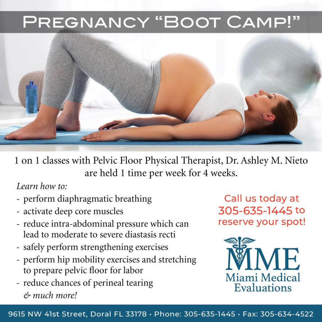 Miami Medical Evaluations Pregnancy Boot Camp DCC Image