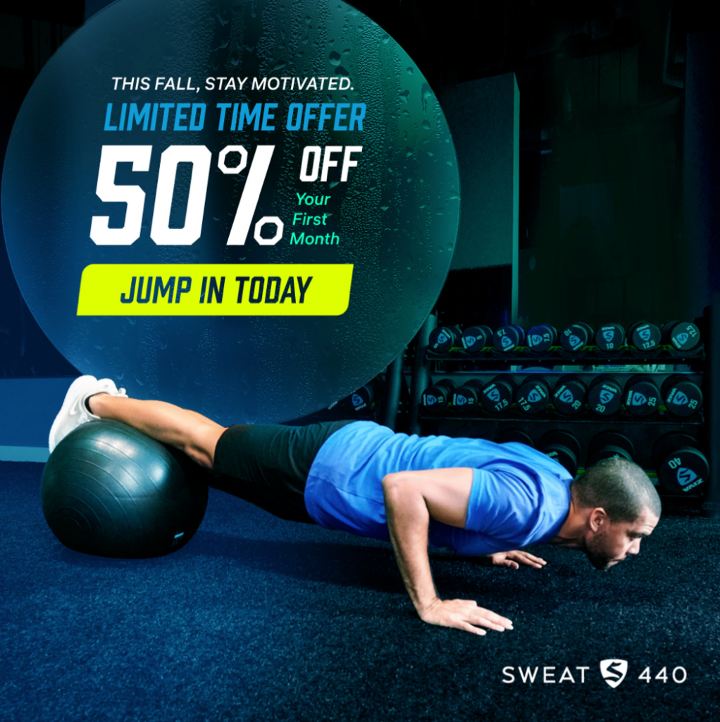 Sweat440 Get 50% Off Your First Month at Sweat440 gym! image