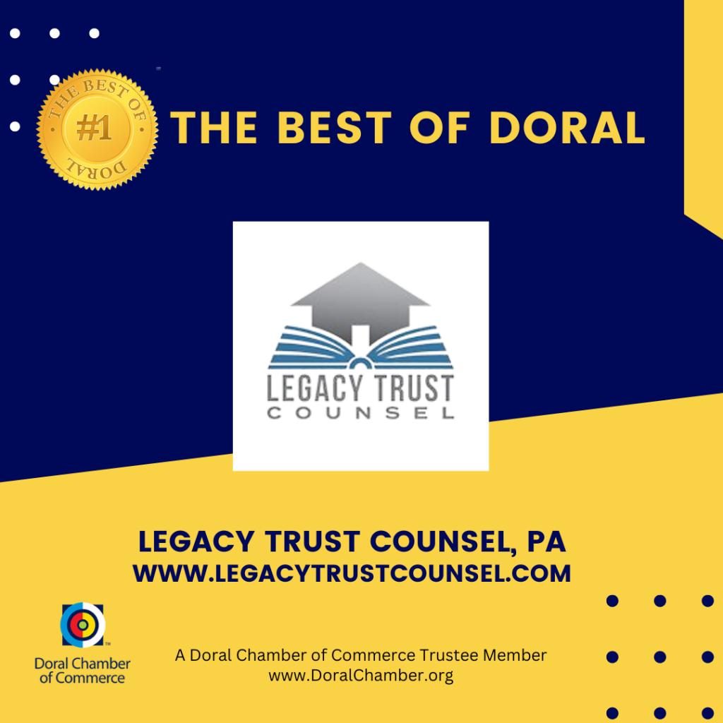 DCC presenting LEGACY TRUST COUNSEL, PA as a trustee.
