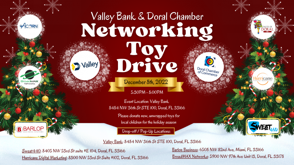 Valley Bank & Doral Chamber Toy Drive and Networking Event