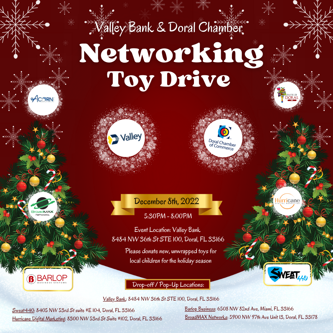 Valley Bank & Doral Chamber Toy Drive and Networking Event