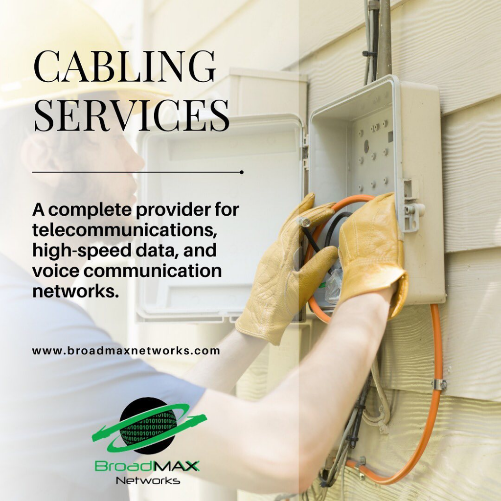 Broadmax Networks cabling services promotion.