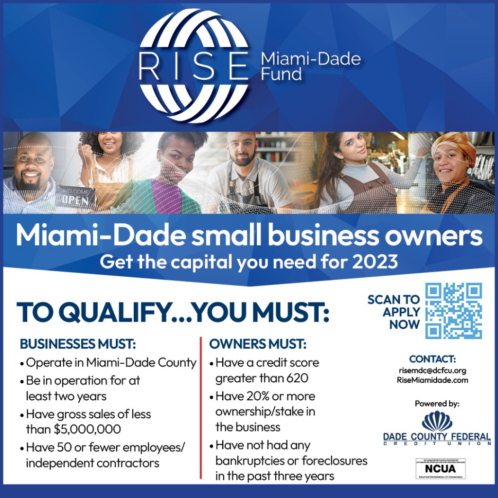 rise miami dade fund small buisness owners 2023.