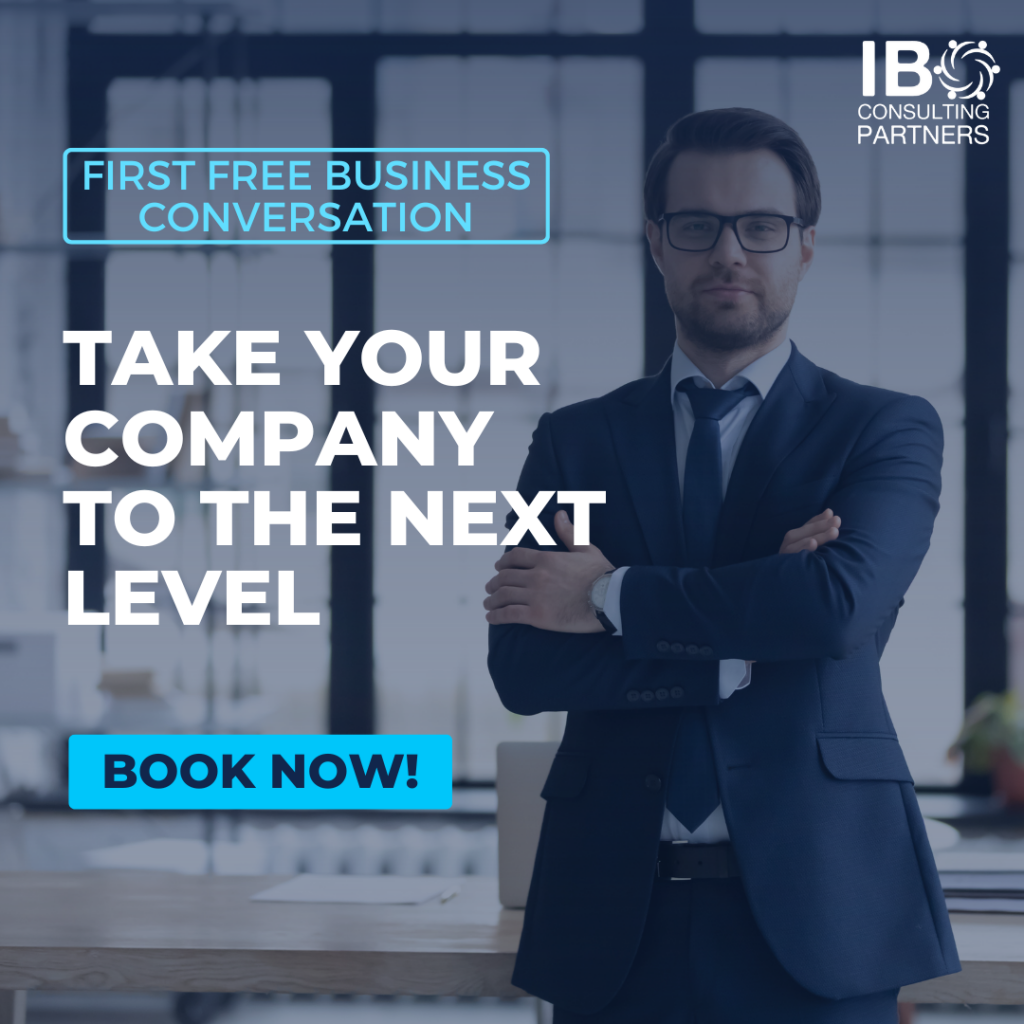 IB Consulting Partners We Take Your Company to The Next Level We offer you a first free conversation for you to tell us about your company, and we will guide you to achieve better results. Hacer nuestro diagnóstico gratuito es el punto de partida para ejecutar acciones que hagan que tu empresa crezca mucho más.