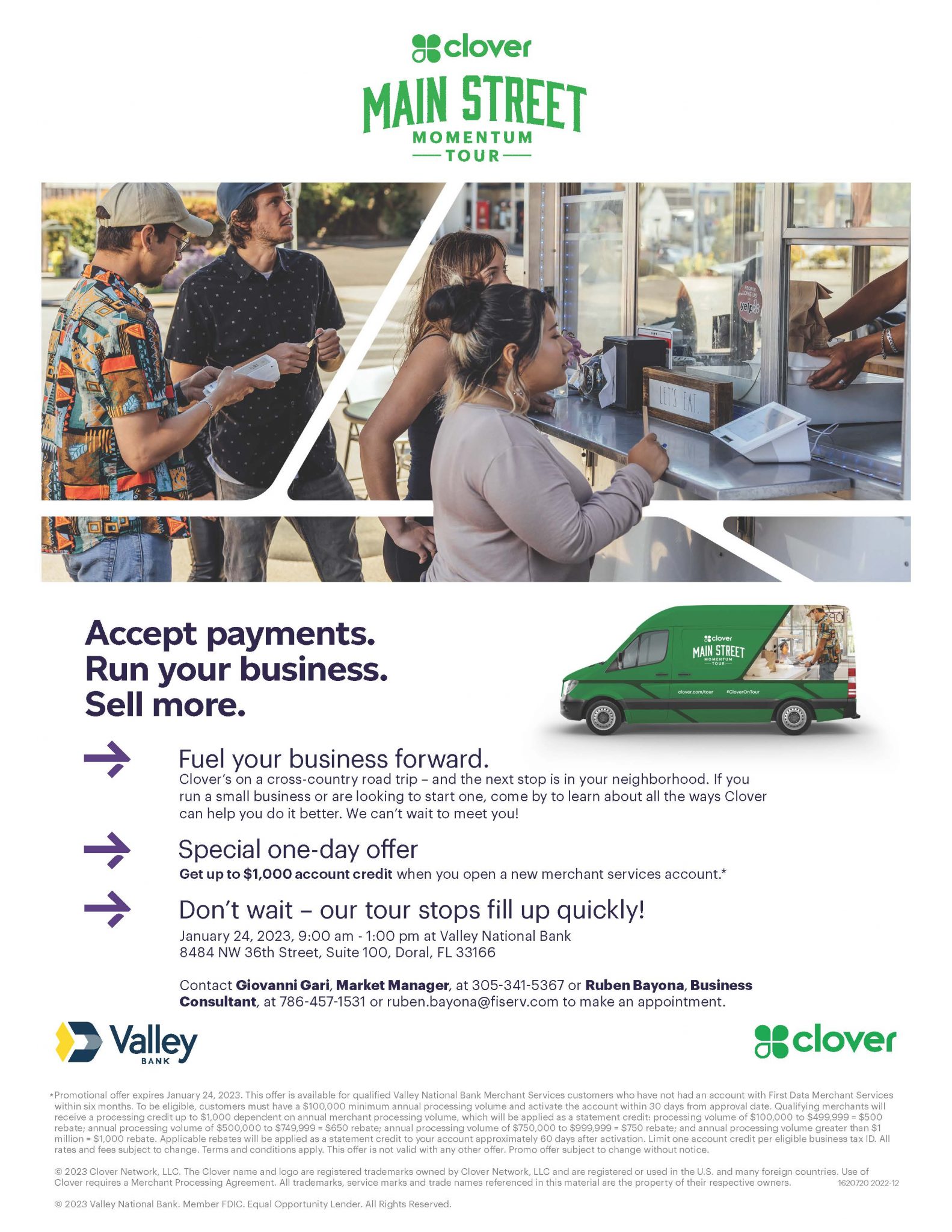 Clover Mainstreet Momentum Tour At Valley Bank Doral January 24 2023 