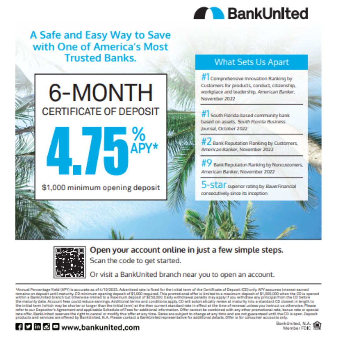 BankUnited A safe and easy way to save with one of America's most Trusted Banks Your money is safe with us