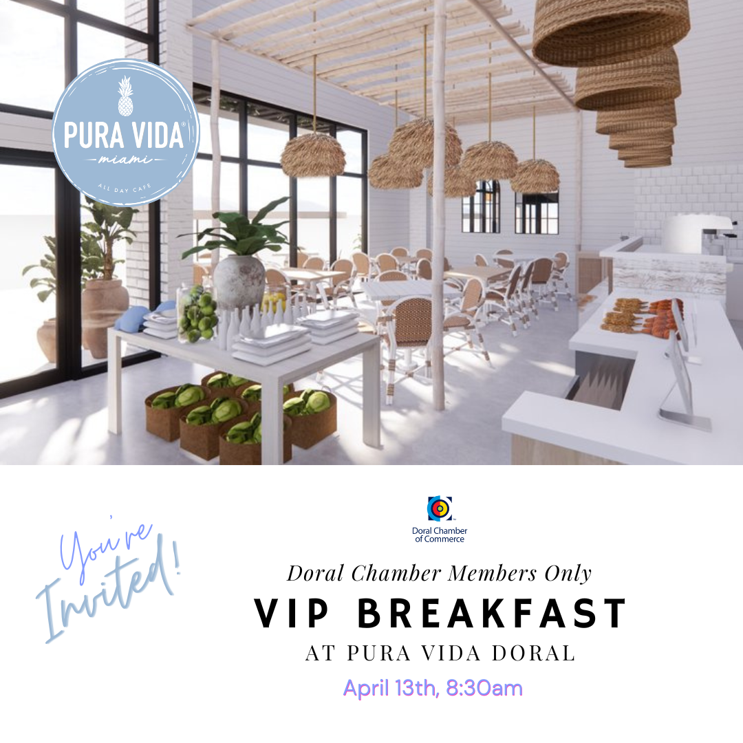 Invitation Only Doral Chamber of Commerce VIP Member Event