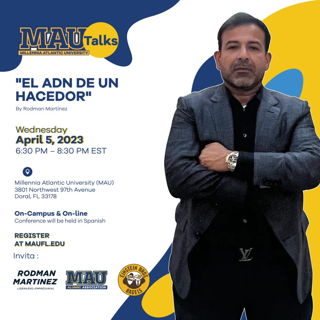 Millenia Atlantic University Rodman Martinez leads this lecture that covers personal growth, business & leadership lessons, and how to live a balanced life.