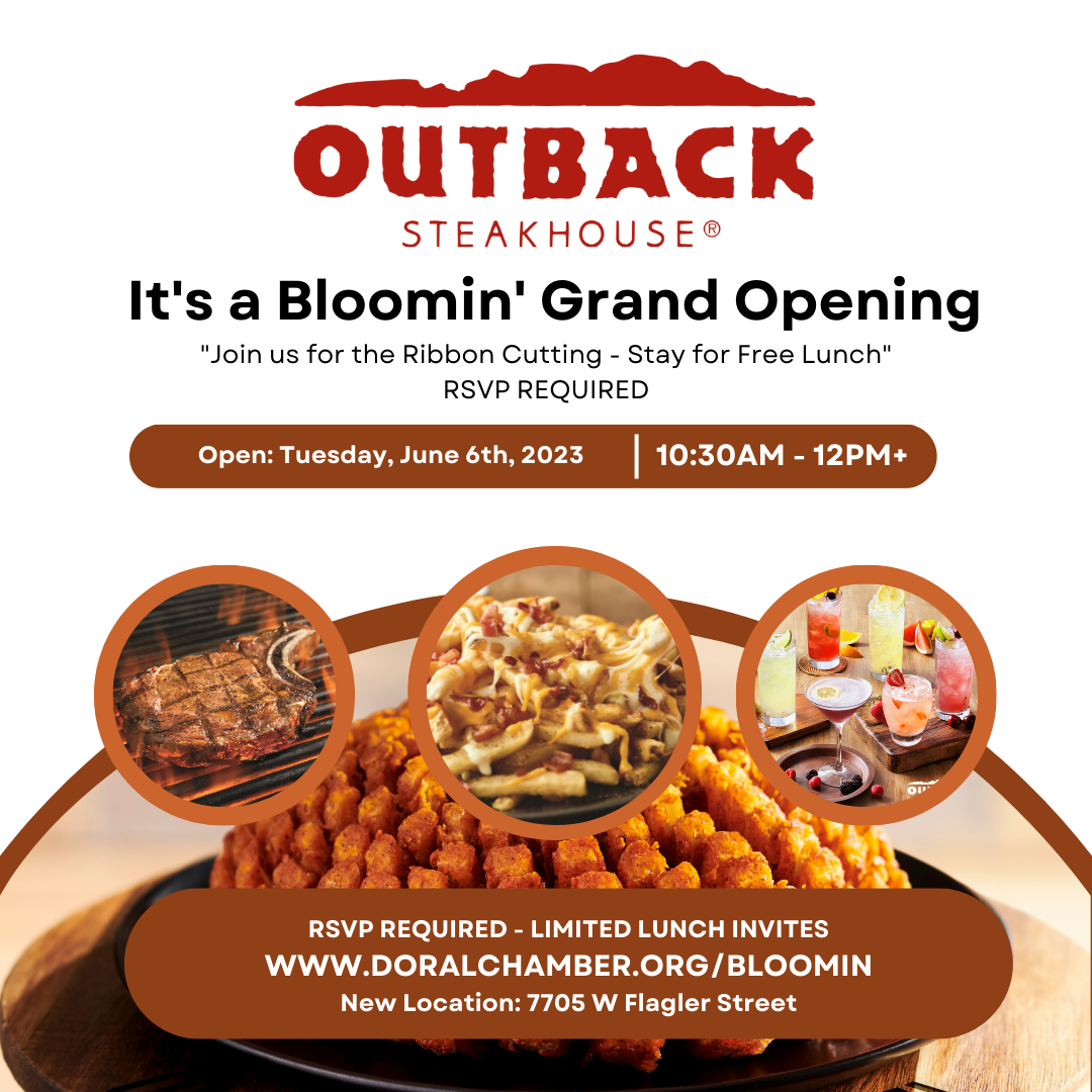 Outback Steakhouse Invites you to a Bloomin' Grand Opening June 6th