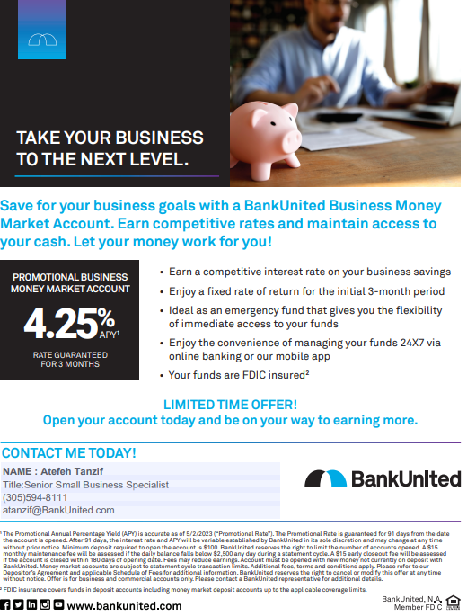 BankUnited A safe and easy way to save with one of America's most Trusted Banks Your money is safe with us!