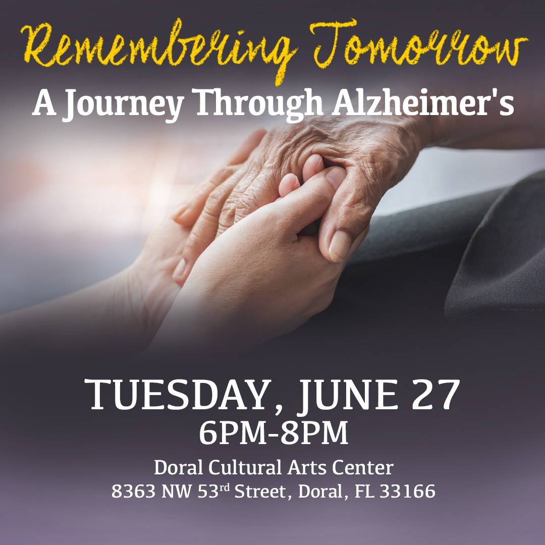 South Florida PBS Health Channel, City of Doral and the Alzheimer’s Association’s Southeast Florida Chapter invite you to an evening of community conversation (bilingual) about Alzheimer’s and dementia.