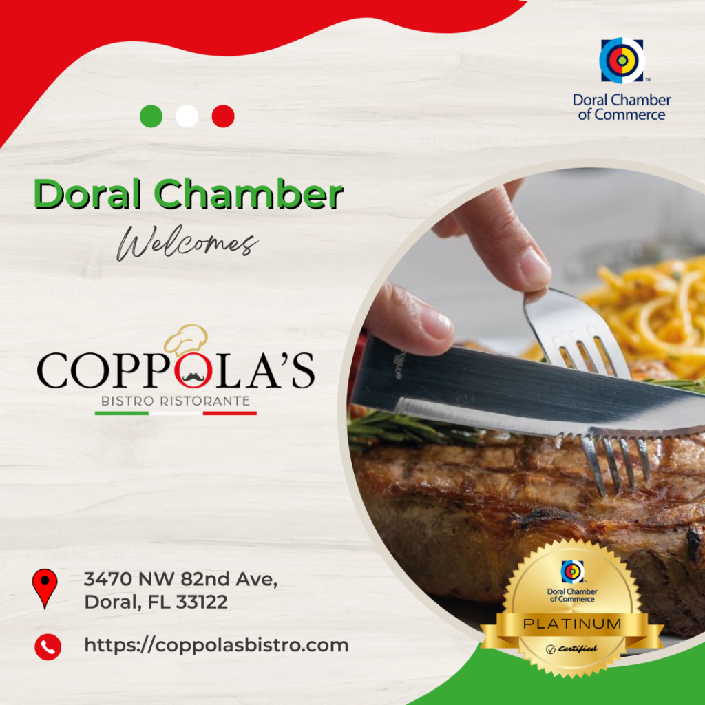 doral chamber welcomes coppolas