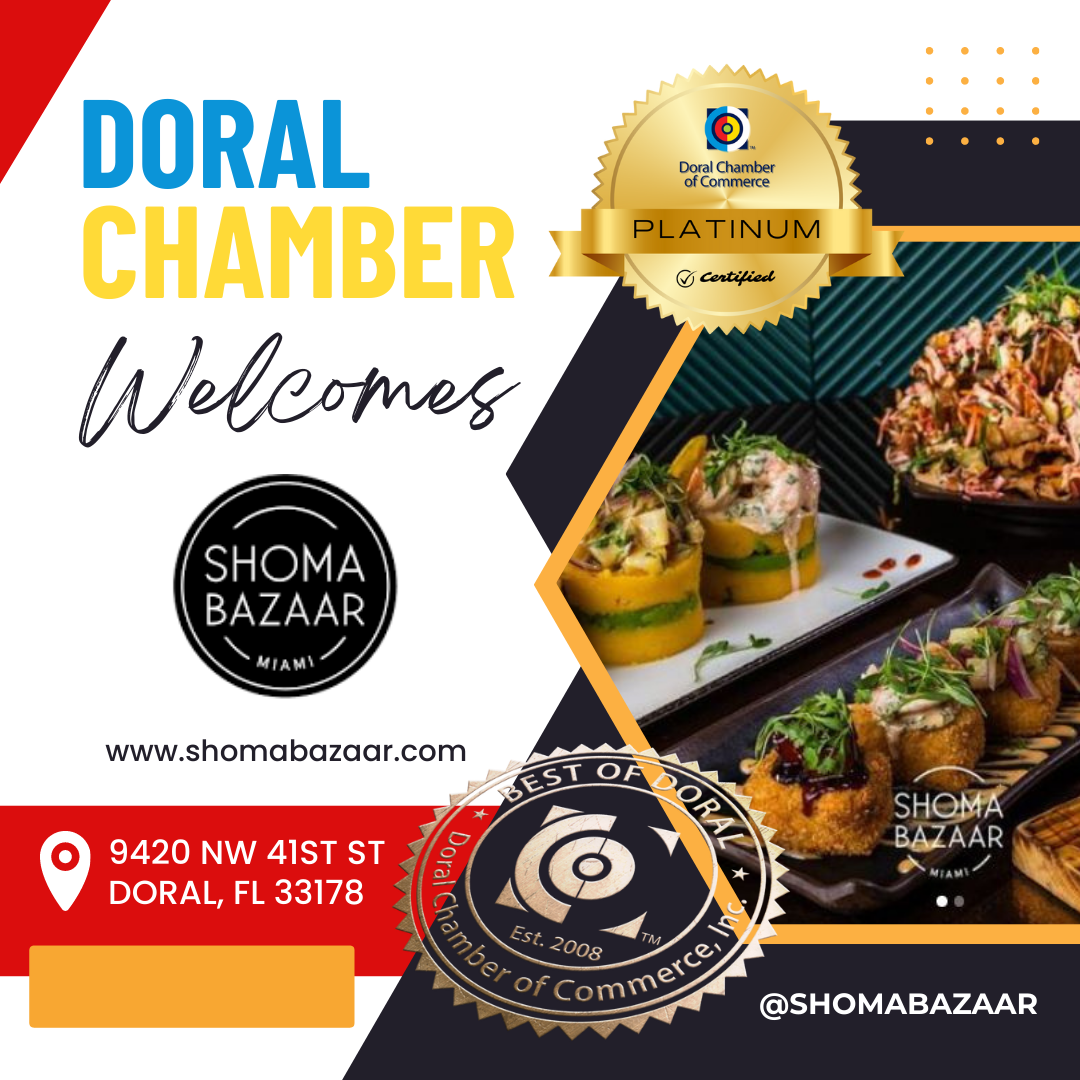 doral chamber welcomes shoma bazaar