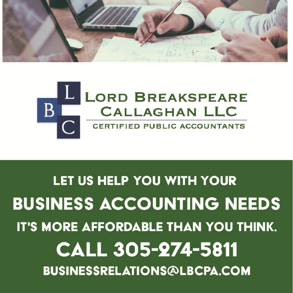 Let Lord Breakspeare Callaghan LLC help with your tax and accounting business needs, it’s more affordable than you think! Call +1-305-274-5811.