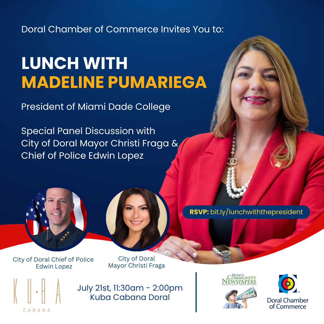 Doral Chamber Lunch with MDC President Madeline Pumariega