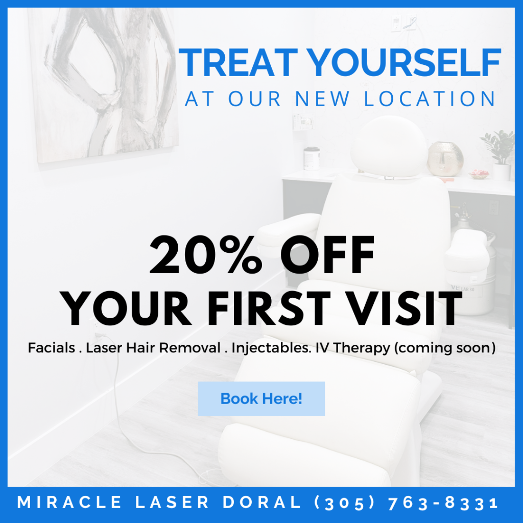 Miracle Laser & Skin Care institute 20% Off Your Favorite Treatment Brace yourself for an extraordinary experience as we elevate your wellness journey to a whole new level of indulgence.