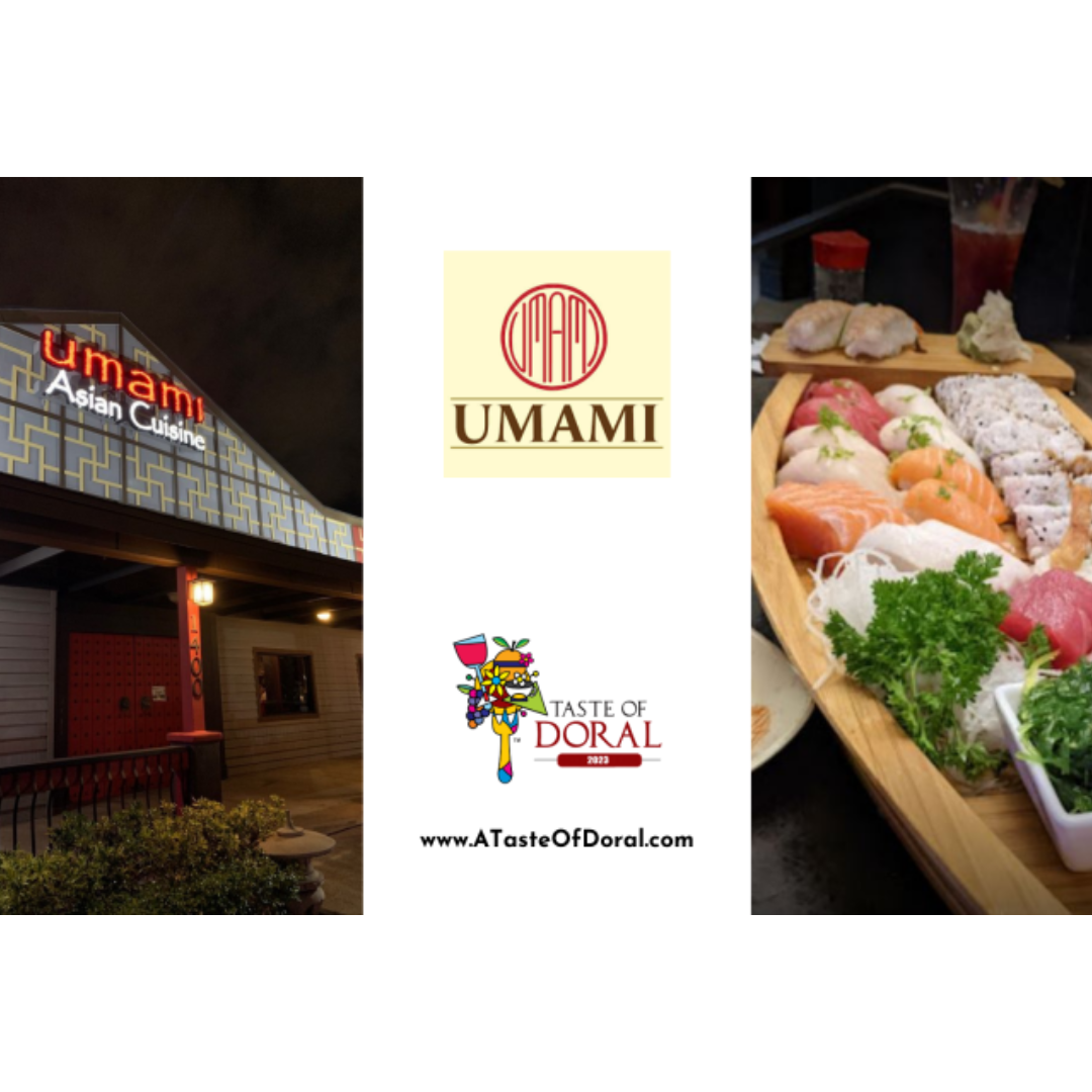 Umami Japanese Restaurant Established in 2009 Umami is a family owned business. ﻿We strive to connect people, friends and family Umami Japanese Restaurant 1400 NW 87th Ave, Doral, FL 33172