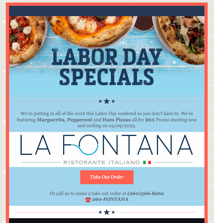 La Fontana Ristorante Looking for the best Italian pizza in town? Look no further than La Fontana Ristorante! Our pizzas are made with love and care, and we use only the freshest ingredients.