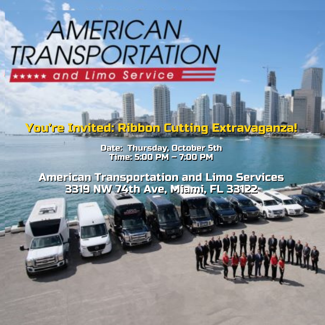 American Transportation and Limo Service Get ready for an evening of luxury, elegance, and celebration as we proudly announce the Grand Opening of American Transportation and Limo Services' newest location!