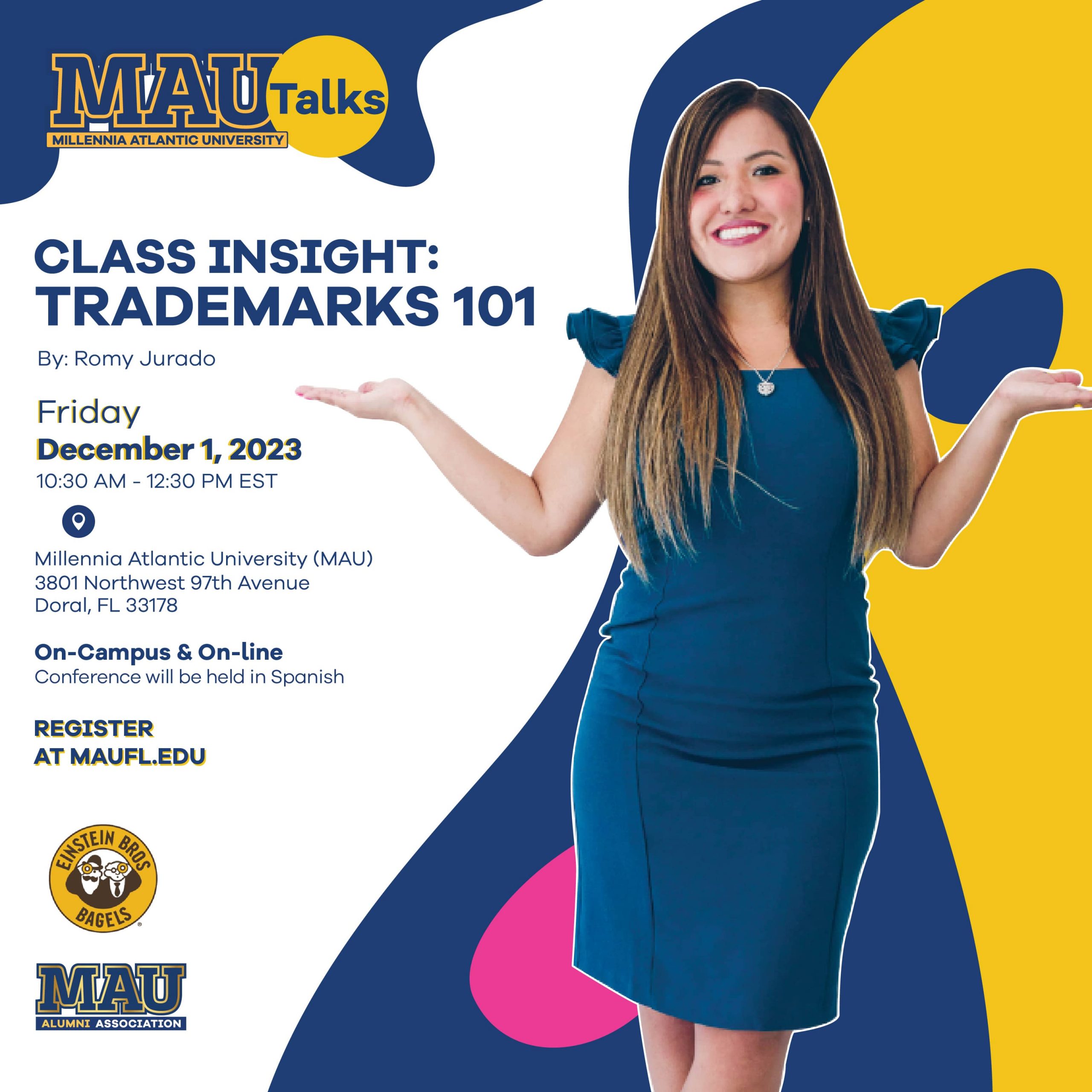 Join us on December 1st for the next MAU Talks as we delve into the "Trademarks 101."