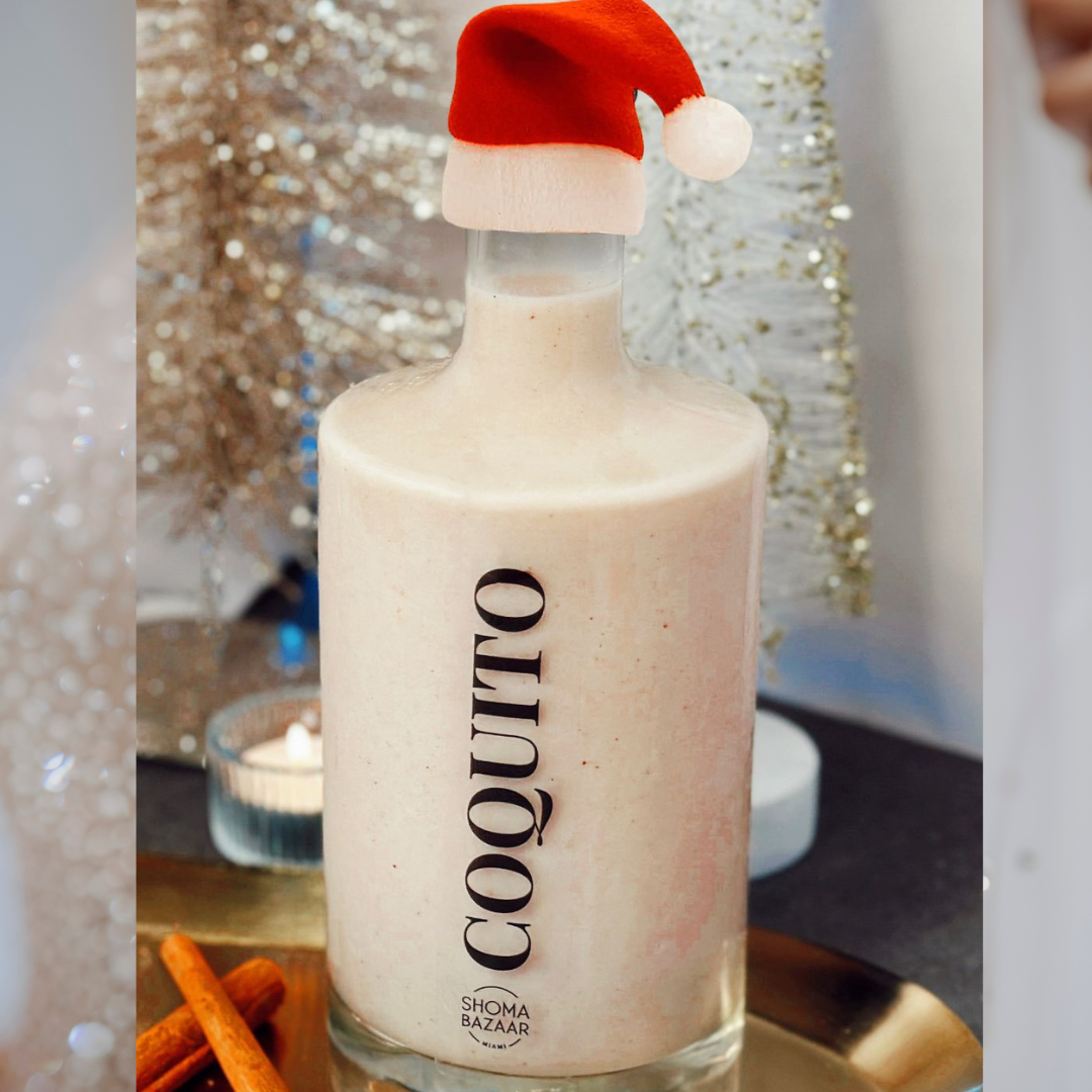 Shoma Bazaar hop now for our special edition 750 ML Coquito, priced at $49.99. Available from November 20th until December 31st. Purchase today for immediate pick up.