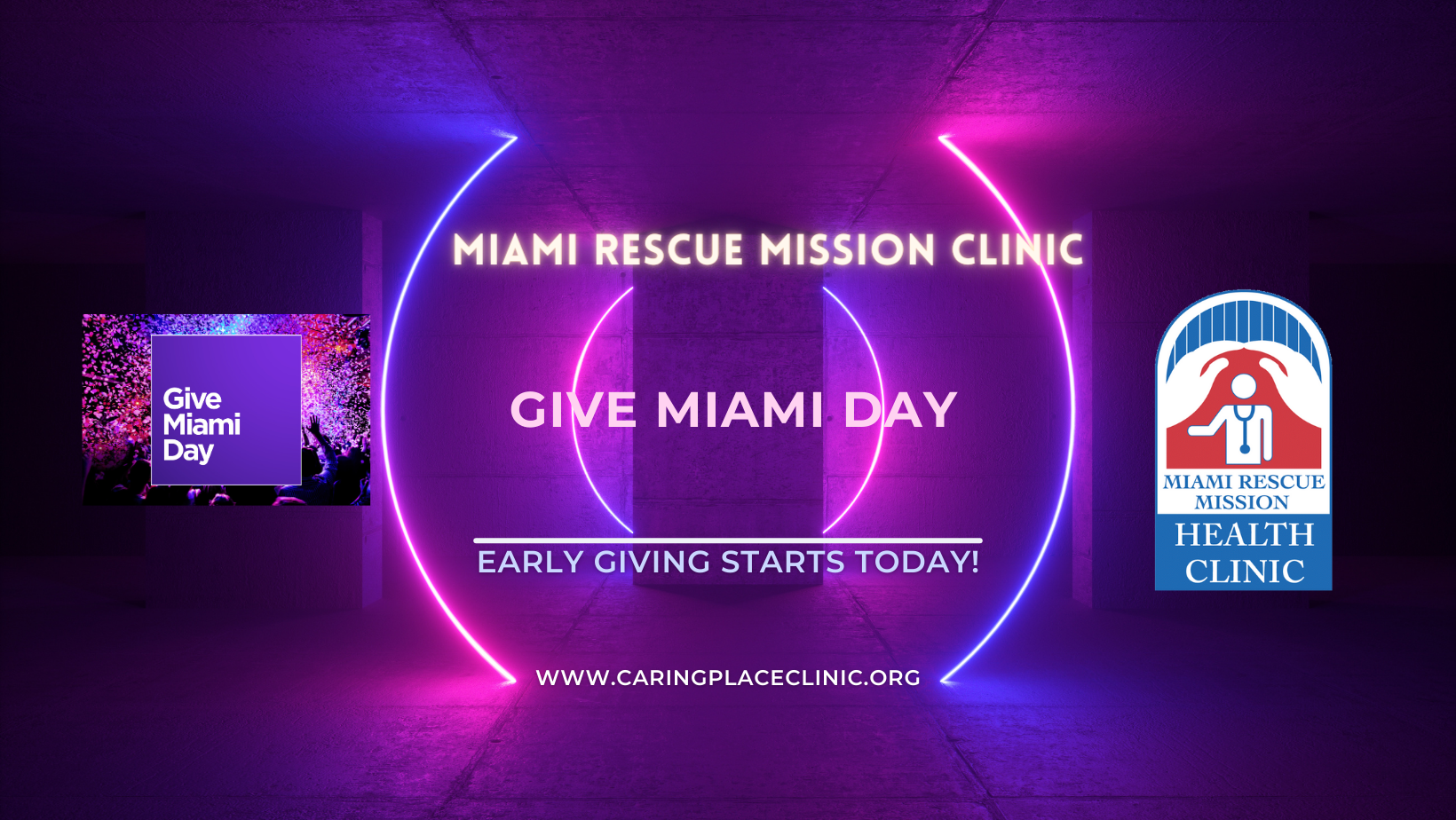 Miami Rescue Mission Clinic, Inc. Jumpstart your generosity, Miami Rescue Mission Clinic's Give Miami Day early giving is now open!