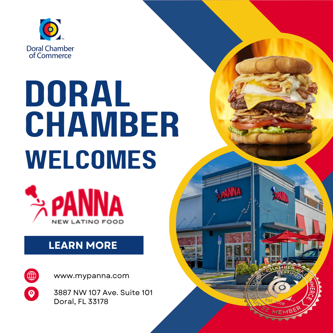 The Doral Chamber of Commerce Welcomes PANNA New Latino Food as a Platinum Member for 2023-2024