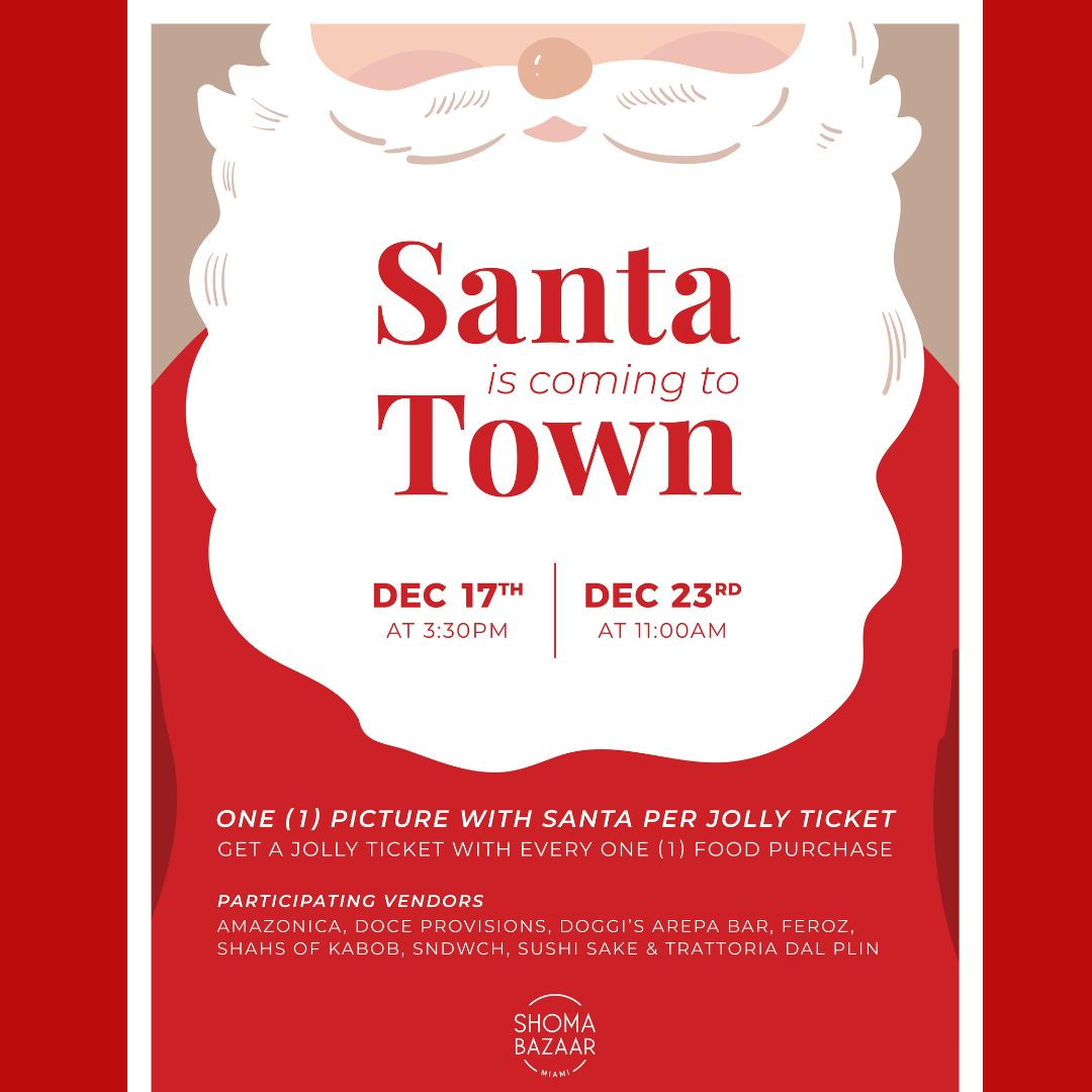 Shoma Bazaar Capture the enchantment of the season as Santa makes a special stop at Shoma Bazaar on both December 17th and 23rd. It's the perfect moment for the little ones to express their final wishes directly to Santa Claus.