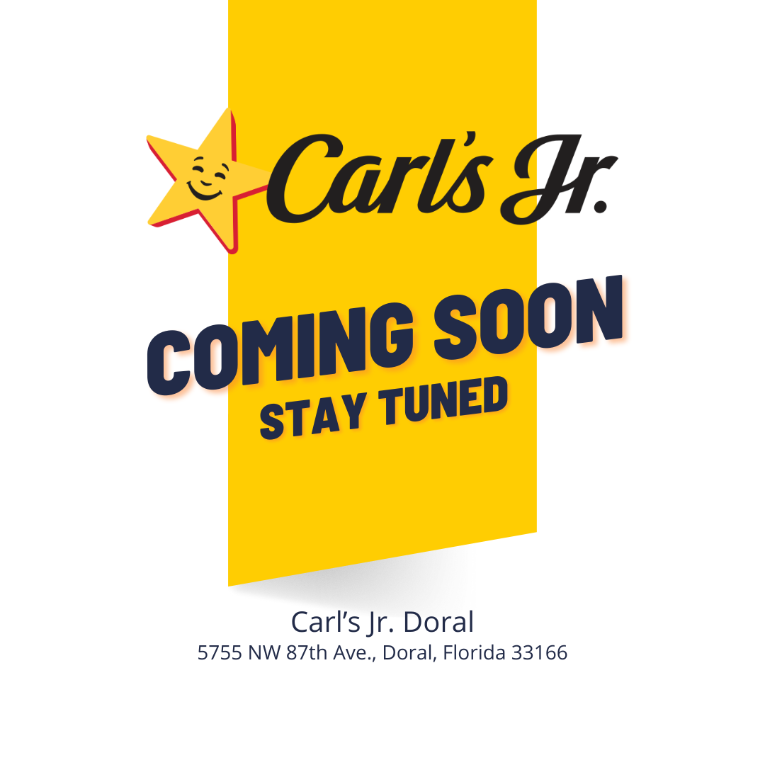 The first South Florida Carl's Jr. restaurant will boast the brand's newly refreshed look while featuring fan favorite Carl's Jr. menu items including 100% Black Angus Thickburgers®, Hand-Breaded Chicken Tenders™, sandwiches and more.